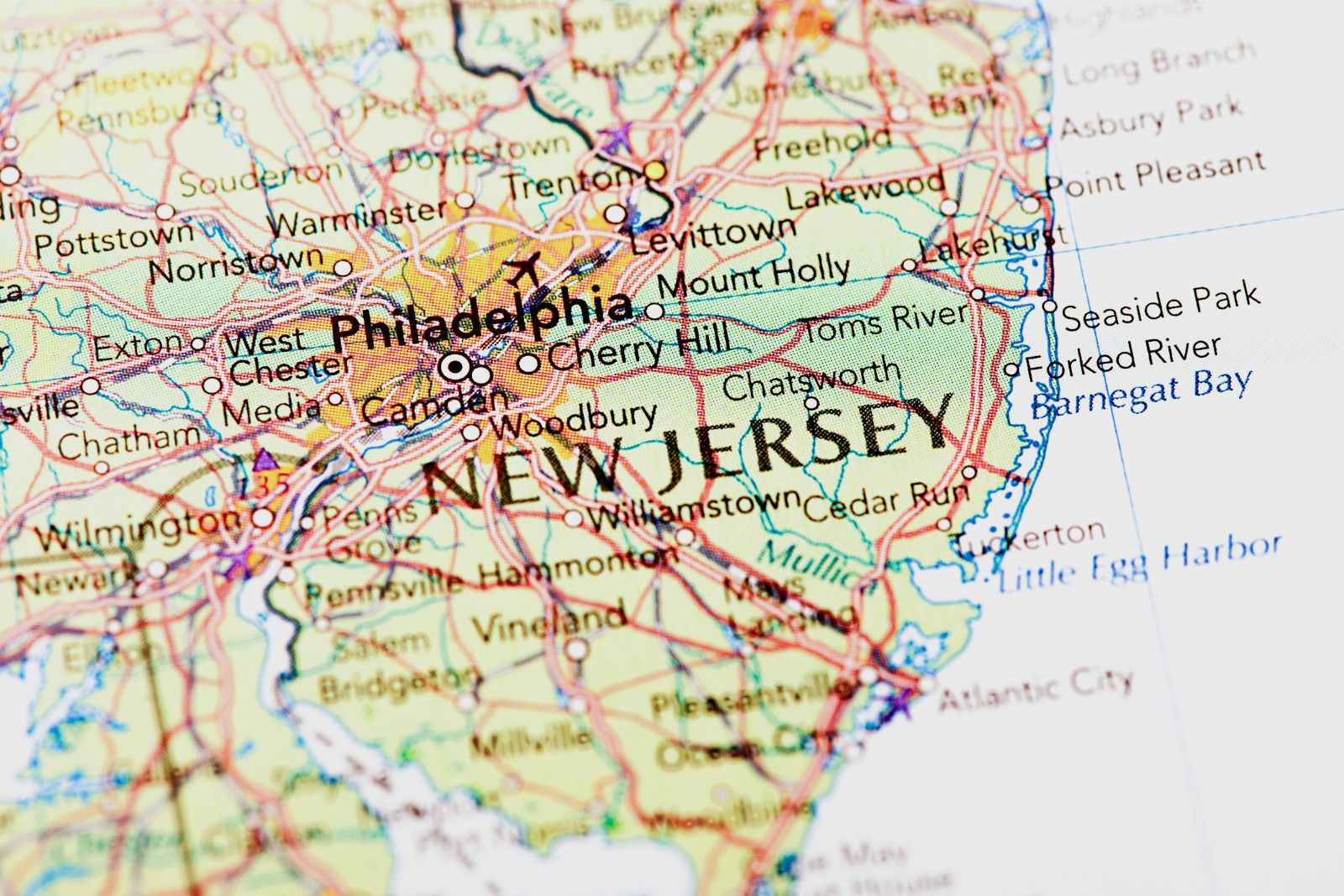 Map of New Jersey